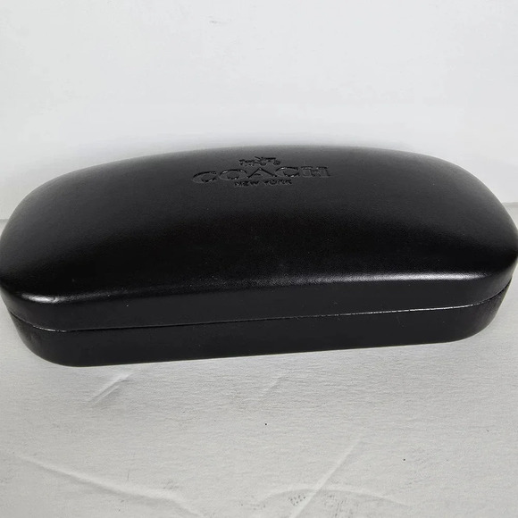 Coach Hard Clamshell Black Eyeglass Case - Picture 4 of 7